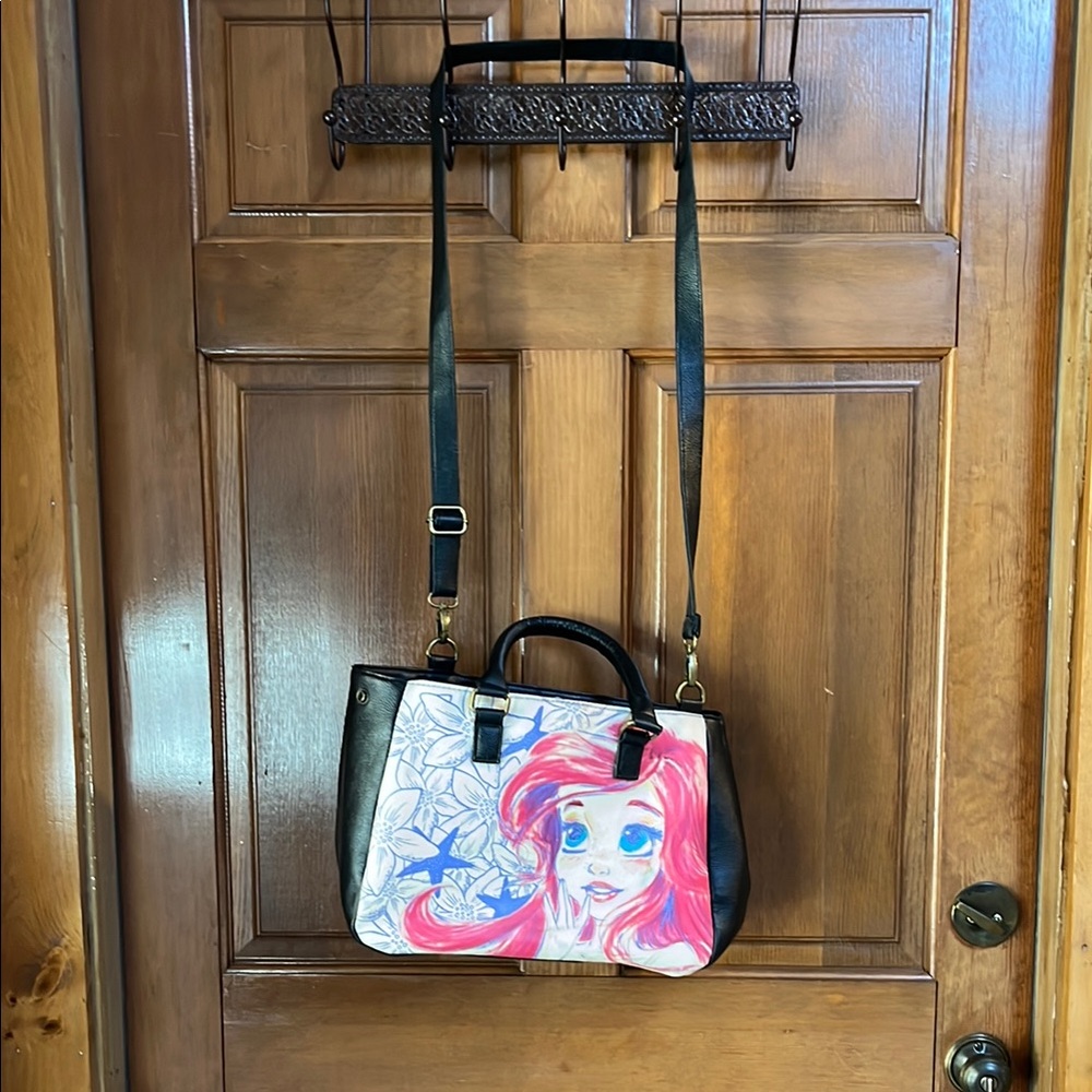 LOUNGEFLY DISNEY Women's Little Mermaid Ariel Crossbody/Tote Bag